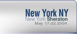 At the New York, NY Sheraton on May 17-22
