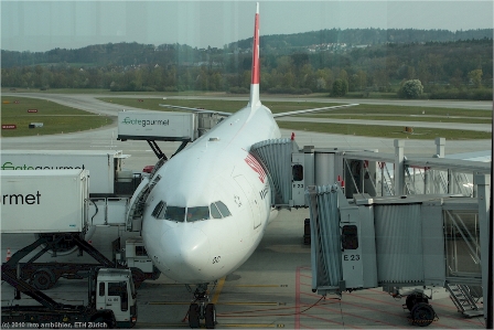 Swiss Airbus auf dem Flughafen Zrich-Kloten