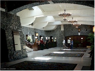 [ reception of the fairmont springs hotel in banff ]